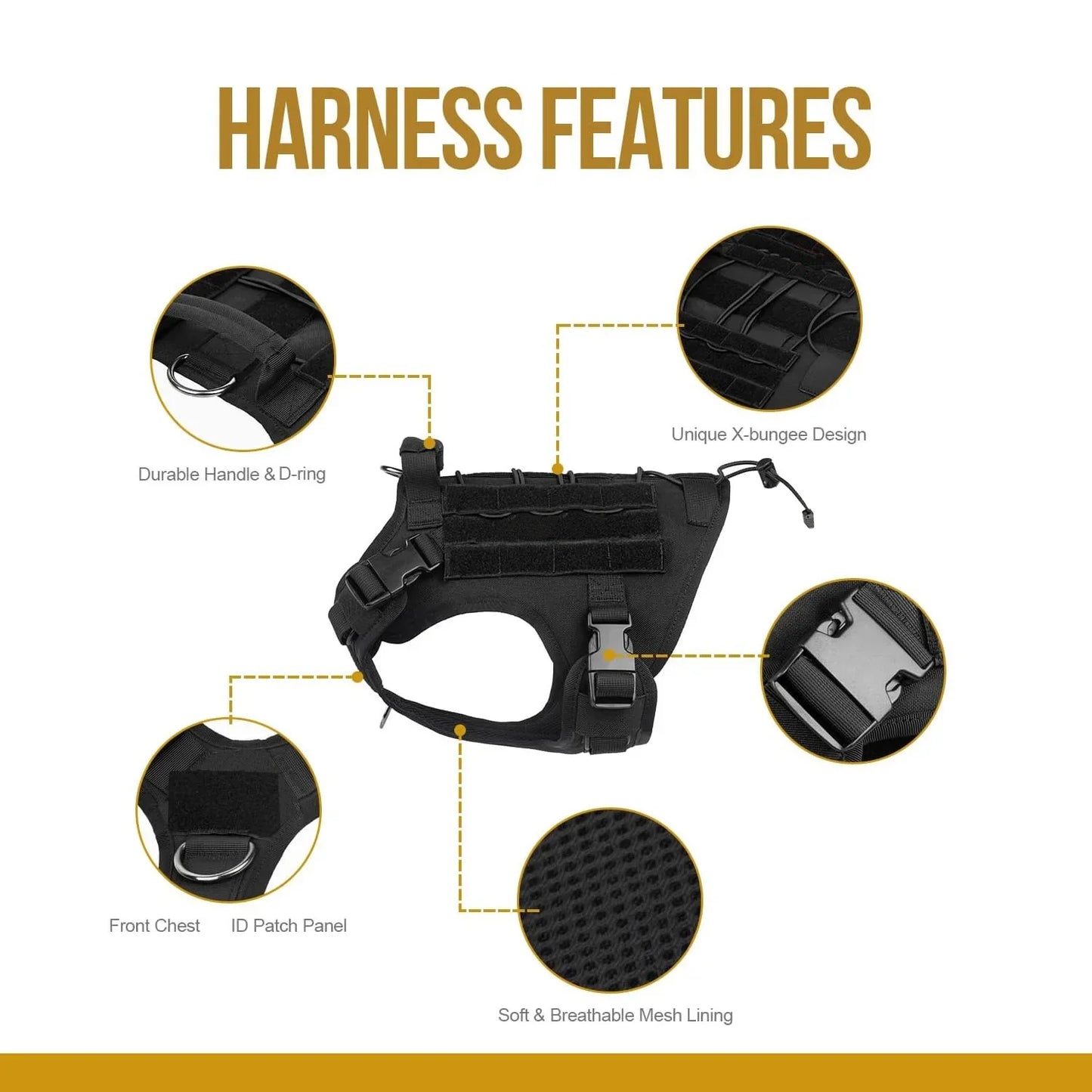 TactiGrip No-Pull Dog Vest: Adjustable & Secure