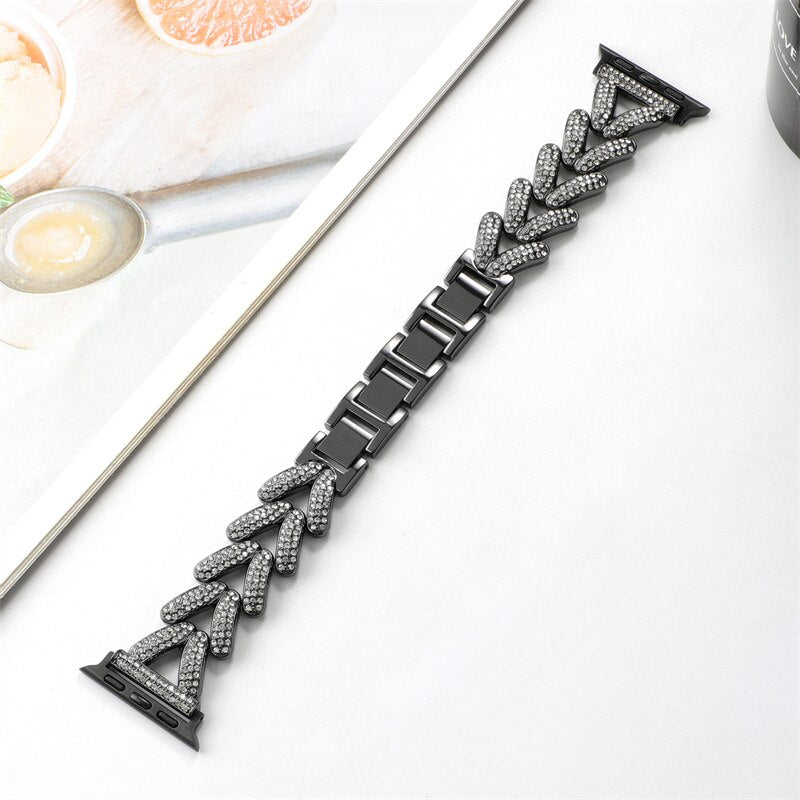 Apple Watch Steel Luxury Chain Strap Series 11/10/9/8/7/6/5/4/ SE / Ultra 1/2/3