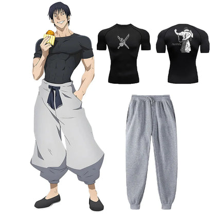Unleash the Rogue Power: Toji Compression Shirt & Sweatpants Set