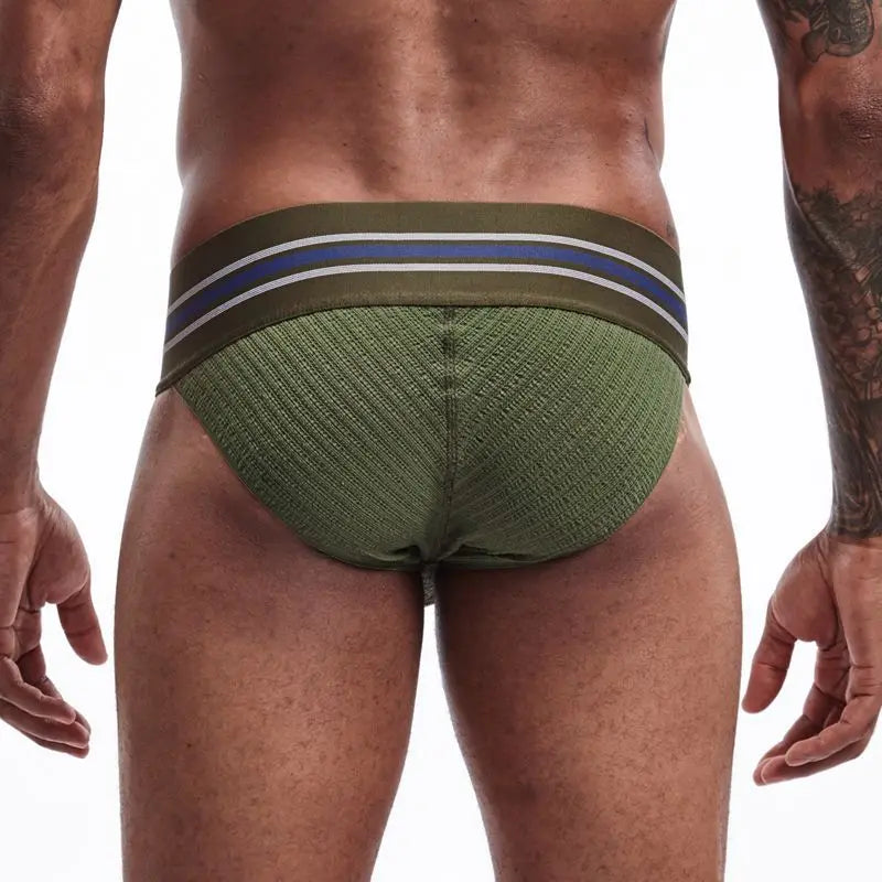 Men's JOCKMAIL JM364 - Old School Brief Green