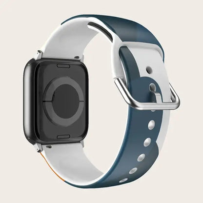 Apple Watch Patterned & Clear Silicone Band with Buckle
