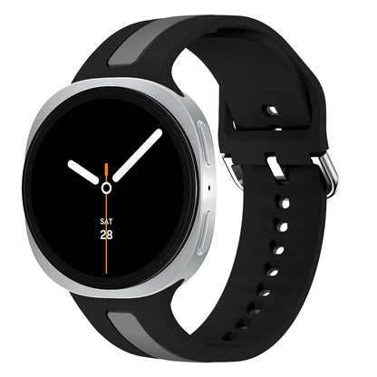 Samsung Galaxy Watch8, 8 Classic & 9 Two-Tone Stripe Silicone Band