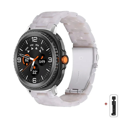 Samsung Galaxy Watch8, 9 & Ultra Resin Link Band, 40 Patterns