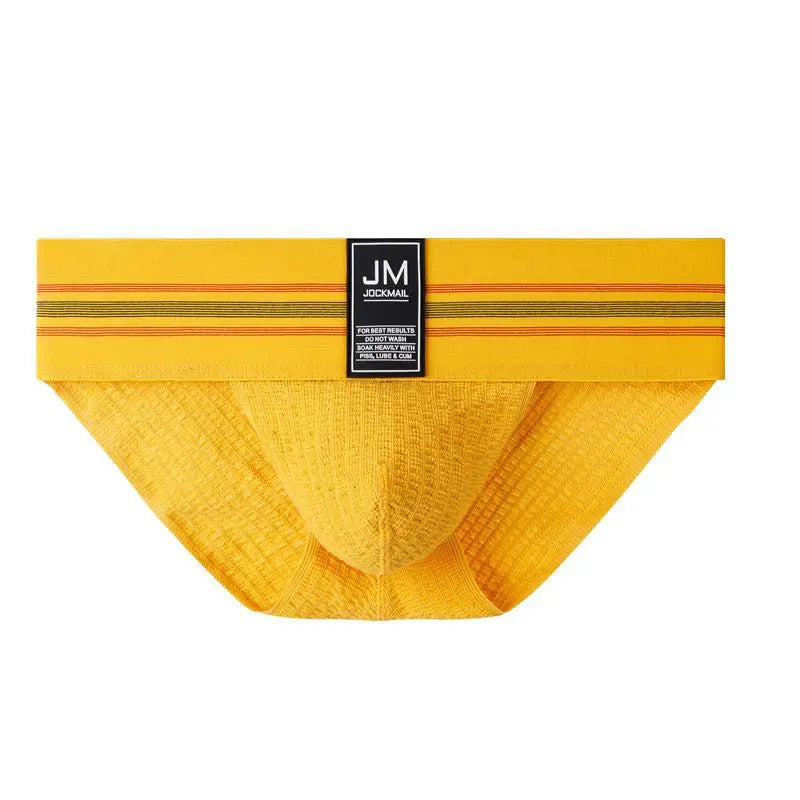 Men's JOCKMAIL JM364 - Old School Brief Yellow