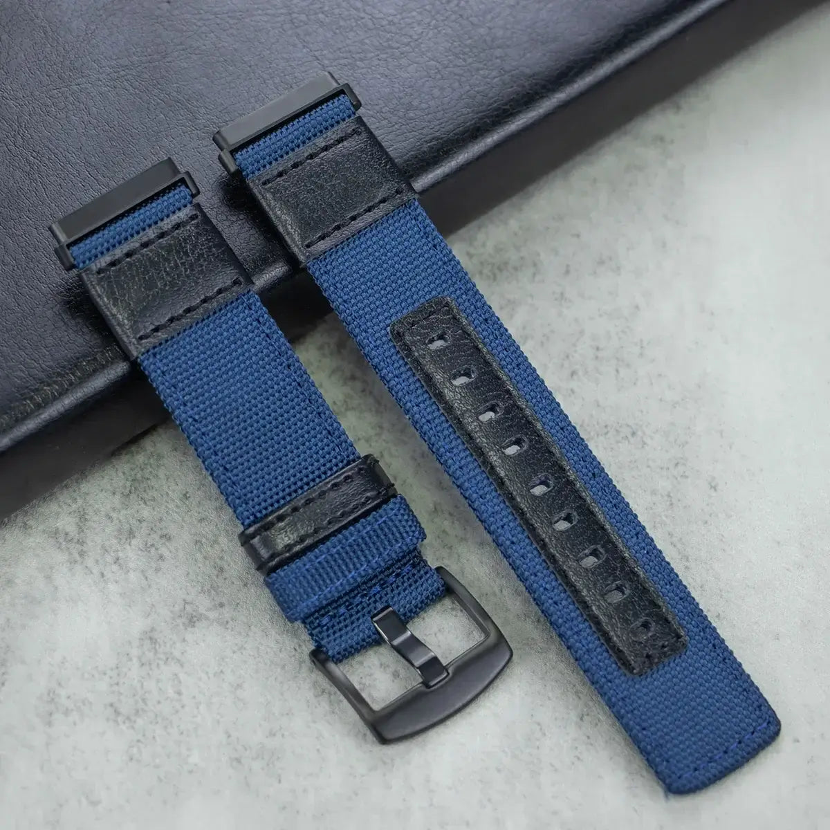 Fitbit Versa & Sense Nylon Leather Band - Versatile Style