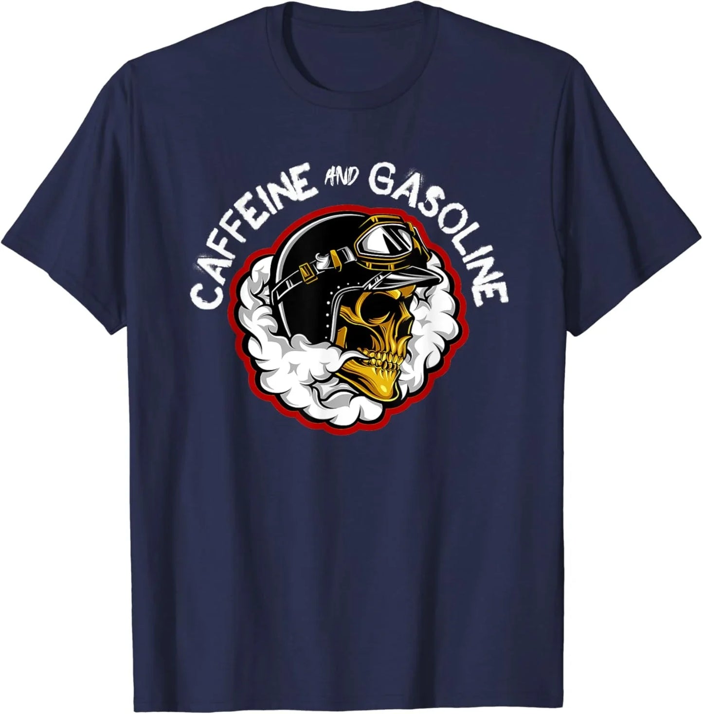 Caffeine & Gasoline Graphic Cotton T-shirt Unisex