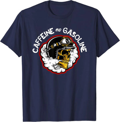 Caffeine & Gasoline Graphic Cotton T-shirt Unisex