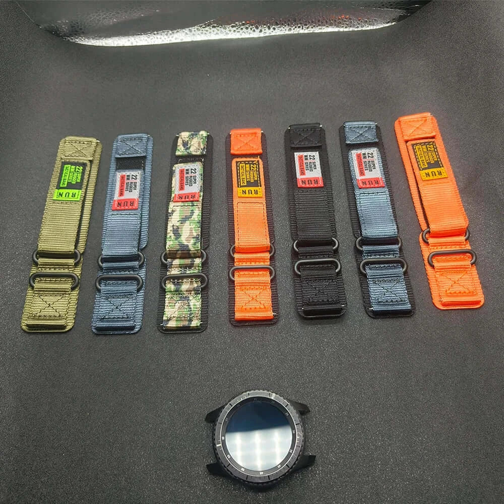 Samsung Galaxy Watch Nylon Band - Rugged Velcro Design