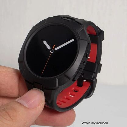 Samsung Galaxy Watch8 & 9 44mm Silicone Sport Band with Built-in Case