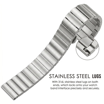 Samsung Galaxy Watch 7, 6, 5, 4 & FE Brushed Stainless Steel Bracelet