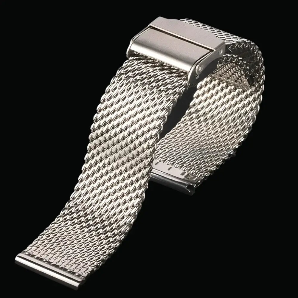 TicWatch Pro 5, Pro 3 & E3 Milanese Mesh Band with Adjustable Clasp