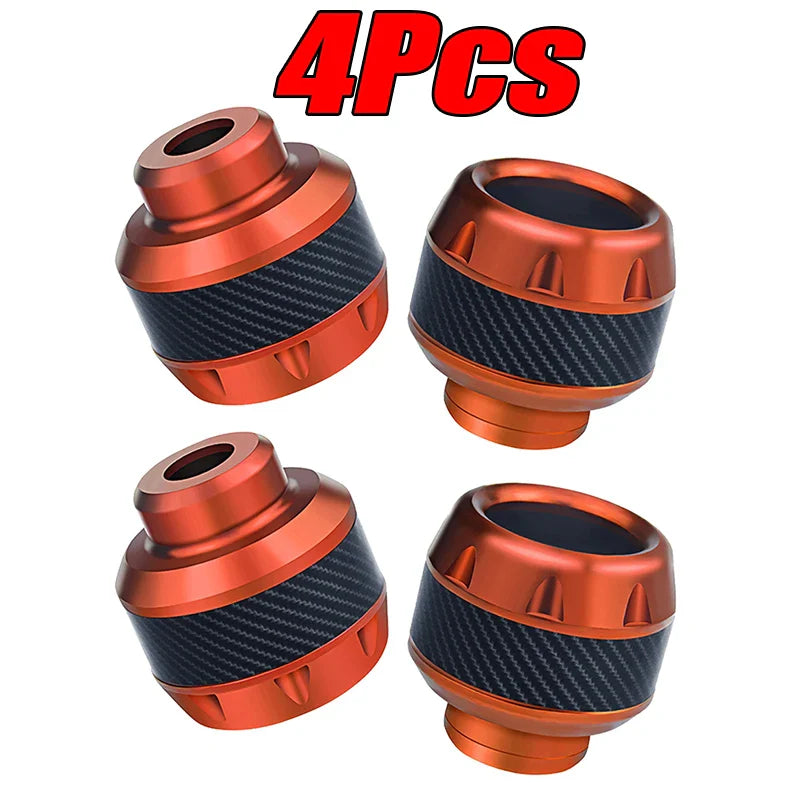 4PCS Motorcycle Crash Protectors Front Fork Slider Cups