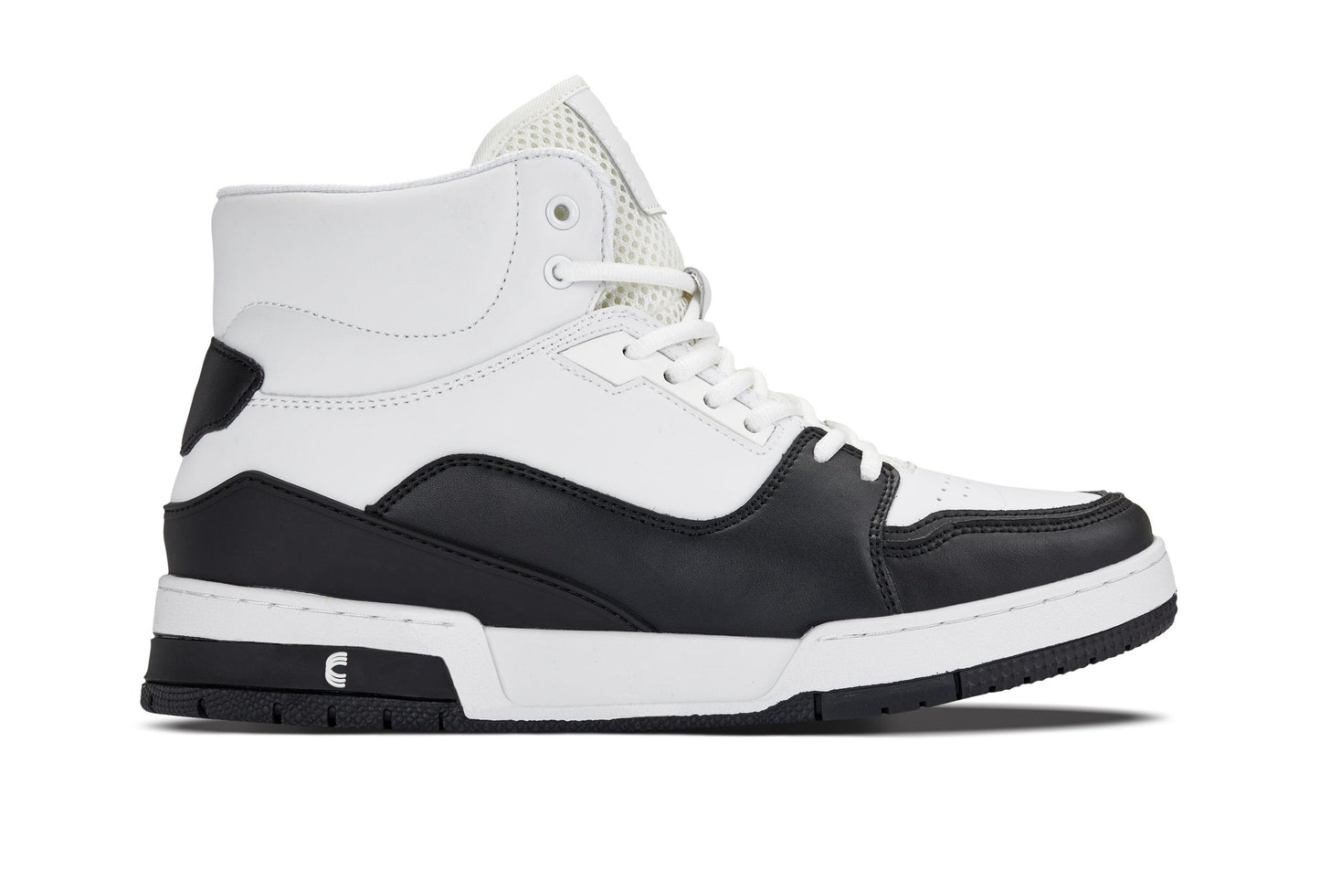 CALTO - S4752 - 3 Inches Taller (White/Black) - High Top Sneakers - Triathlete Store