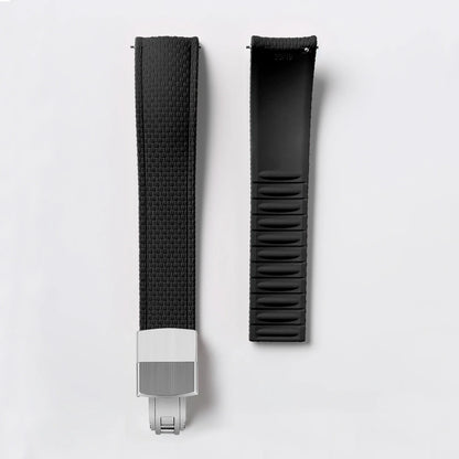 Samsung Galaxy Watch 7, 6, 5, 4 & FE Curved-End FKM Rubber Band