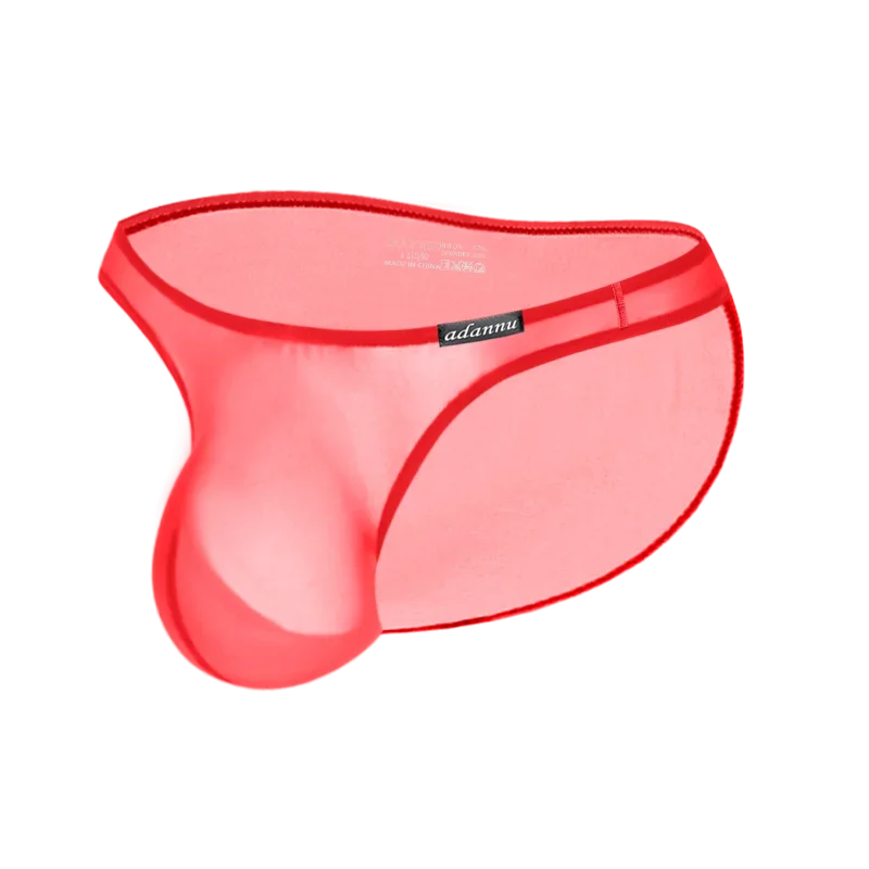 Men Underwear Low-rise Pouch Transparent
