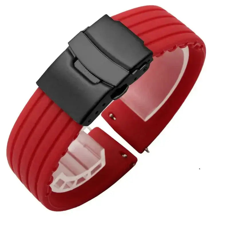 Suunto Race, Vertical & 9 Peak Ribbed Silicone Band, Folding Clasp