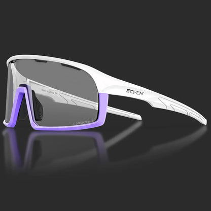 SCVCN Photochromic Glasses Cycling Sunglasses UV400 Hiking Goggles Men Outdoor Sports Glasses Women Driving Bicycle Bike Eyewear