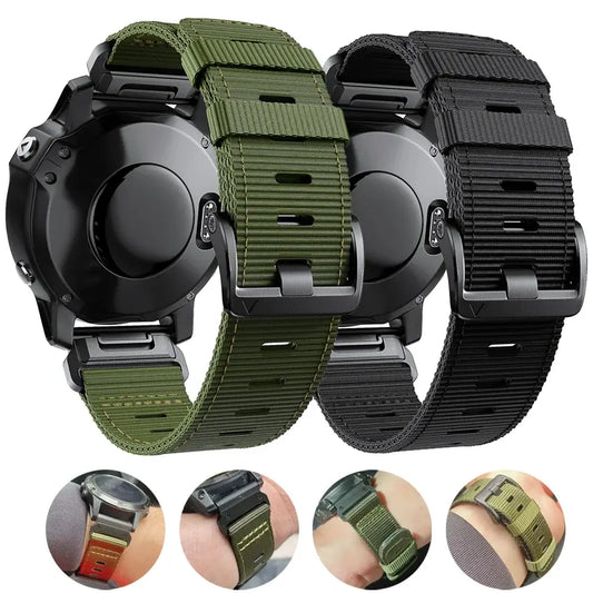 Garmin Tactical Nylon Strap - Durable QuickFit Band