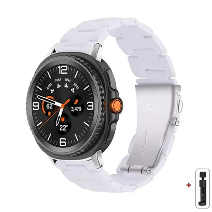 Samsung Galaxy Watch8, 9 & Ultra Resin Link Band, 40 Patterns