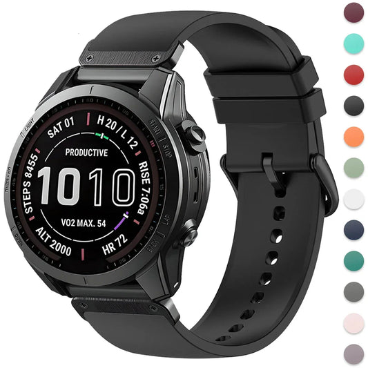 Garmin Silicone Watch Strap - Comfortable Flexible Band