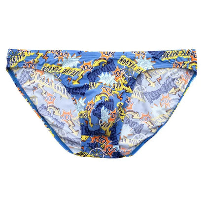 BRAVE PERSON Nylon Men's Briefs Sexy Underwear Print Underpants Briefs Male Panties Bikini Briefs