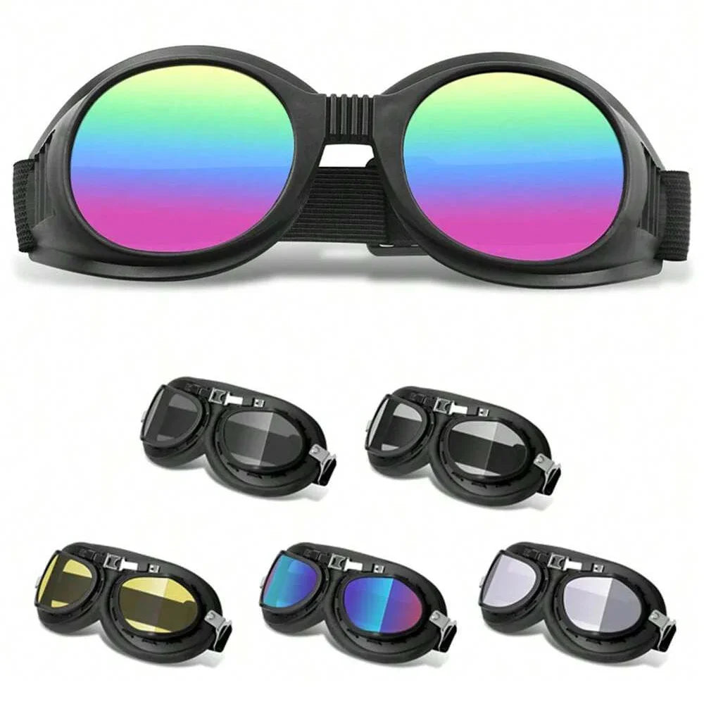 Motorcycle Leather Retro Goggles