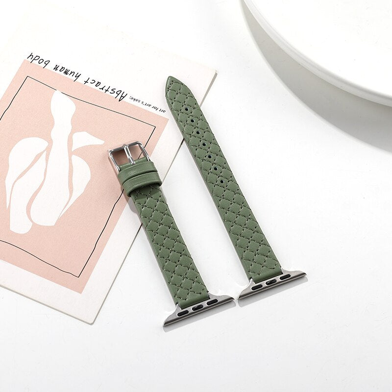 Apple Watch Leather Bracelet Series 11/10/9/8/7/6/5/4/ SE / Ultra 1/2/3