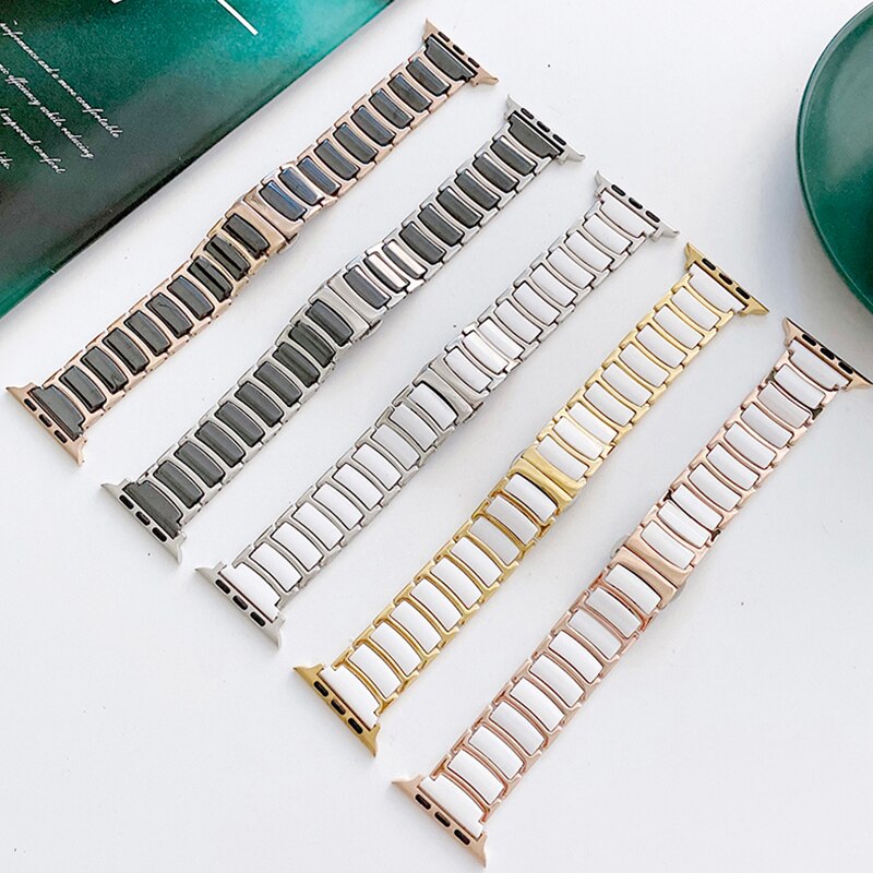 Apple Watch Ceramics+Steel Bracelet/Band Series 11/10/9/8/7/6/5/4/ SE / Ultra 1/2/3 - Triathlete Store