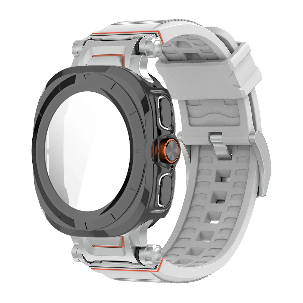 Samsung Galaxy Watch Ultra & Ultra 2 Silicone Band & Protective Case
