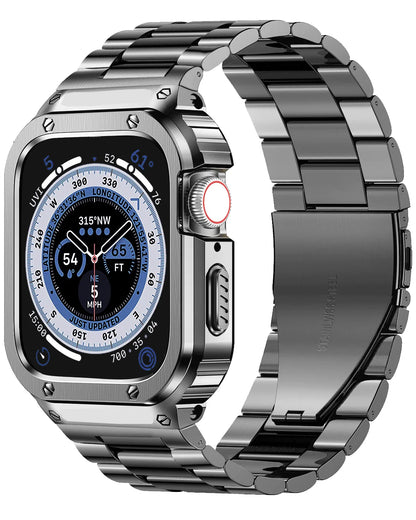 Apple Watch Stainless Steel Strap - Premium Shock Resistant