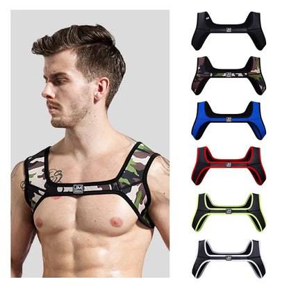 Jockmail Neoprene Chest Harness for Men