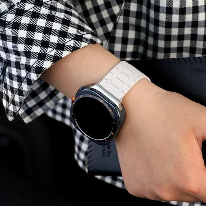 Samsung Galaxy Watch8, 9 & Ultra Two-Tone Magnetic Silicone Band