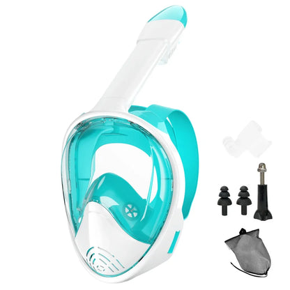 Professional Snorkeling Diving Mask Underwater Scuba Full Face Snorkel Mask Anti Fog Goggles for Kids Adult Swimming Equipment