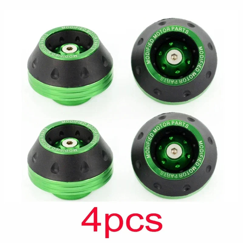 4PCS Motorcycle Crash Protectors Front Fork Slider Cups