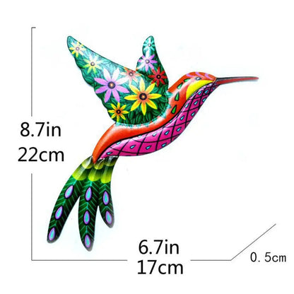 Metal Hummingbird Bird Wall Decor
