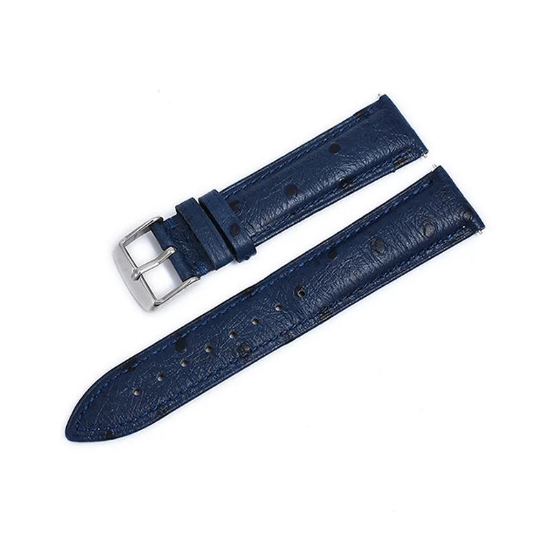 Samsung Galaxy Watch 7, 6, 5, 4 & FE Ostrich-Pattern Leather Band