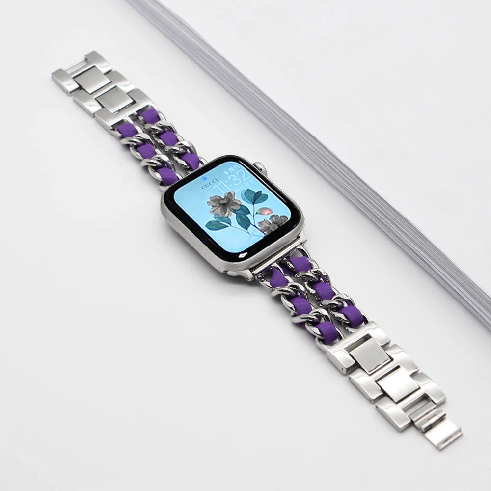 Apple Watch Stainless Steel Strap - Luxury Chain Design