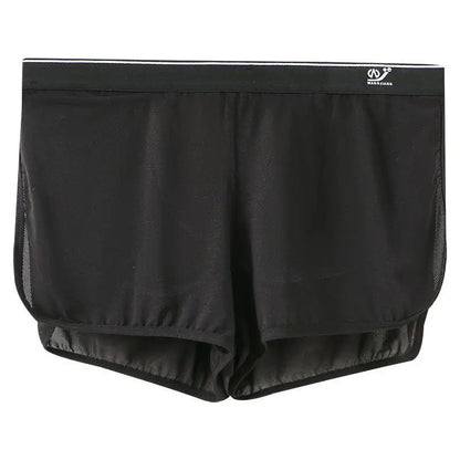 WJ Sexy Sleep Bottoms Men Arrow Shorts Ice Silk Mesh Breathable Underwear Boxers Shorts
