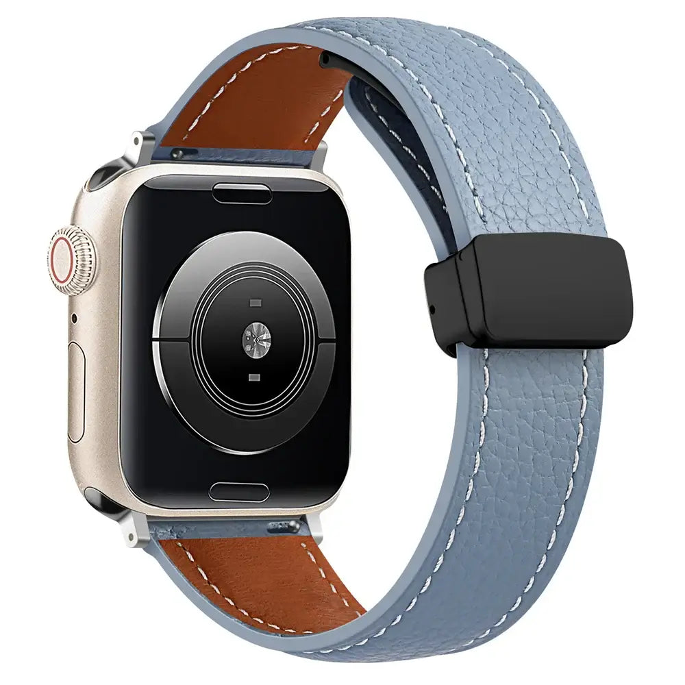 Apple Watch Leather Band - Premium Stylish Strap with Buckle