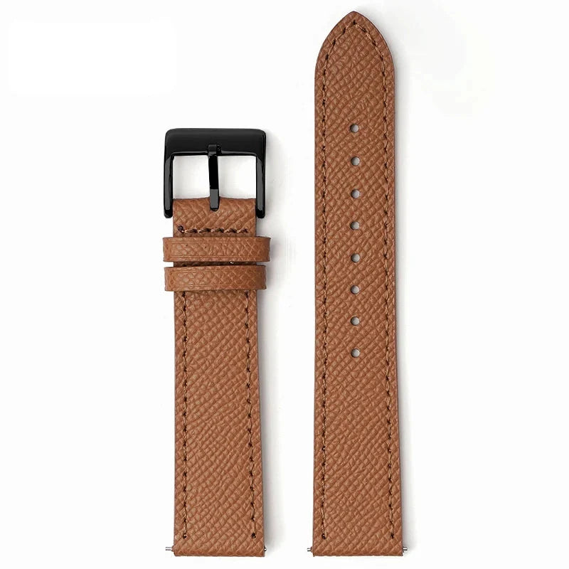 Samsung Galaxy Watch 7, 6, 5, 4 & FE Epsom Calfskin Leather Band