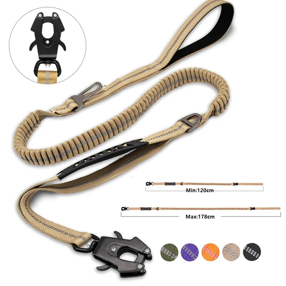 ReflectaBungee: Heavy-Duty Dog Leash & Seatbelt