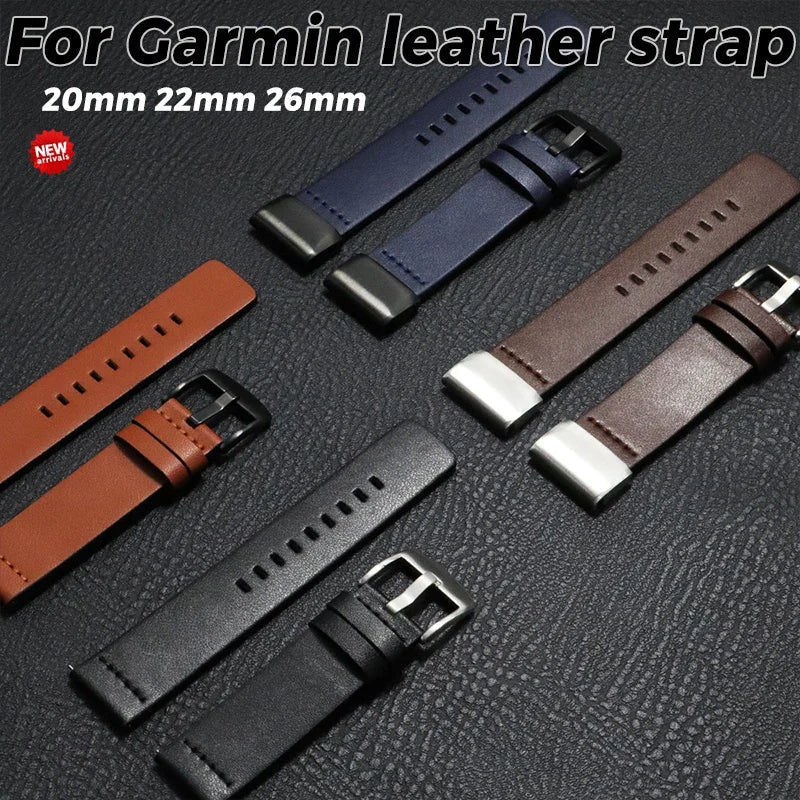 Garmin Leather Watch Band - Premium Comfort Stylish Design - Triathlete Store