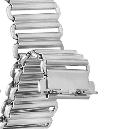 Samsung Galaxy Watch 7, 6, 5, 4 & FE Vintage Ladder Link Steel Bracelet