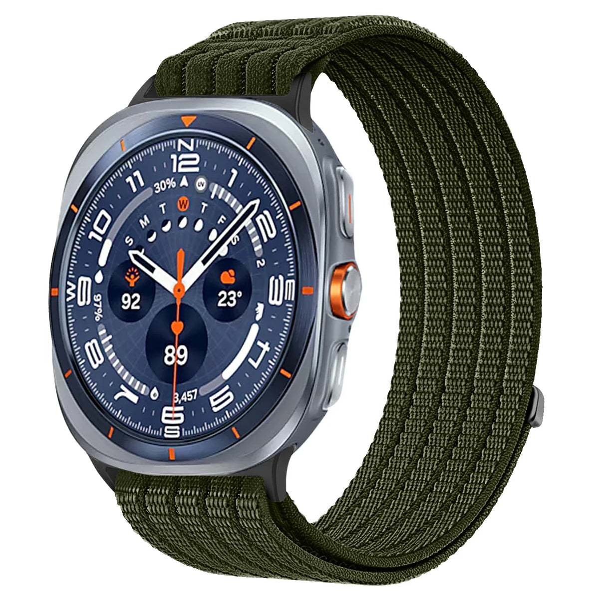 Samsung Galaxy Watch8, 9 & Ultra Ribbed Nylon Sport Loop
