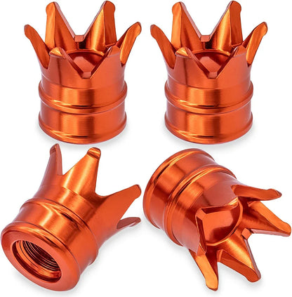 4PCS Crown Valve Stem Caps