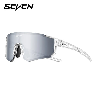 SCVCN UV400 Mountaineering Cycling Protective Glasses Running Sunglasses Stylish Hiking Driving Glasses MTB Sports Sunglasses
