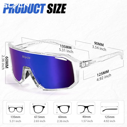 SCVCN New Outdoor Road Riding Cycling Sunglasses Sports Running Goggles Men's Mtb Bicycle Glasses Women Cycling Climbing Eyewear