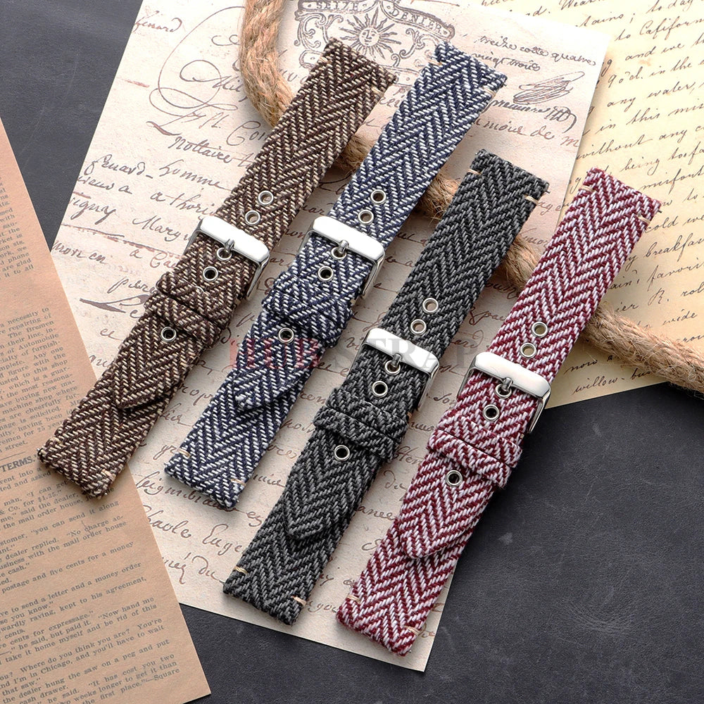 Samsung Galaxy Watch 7, 6, 5, 4 & FE Herringbone Woven Band