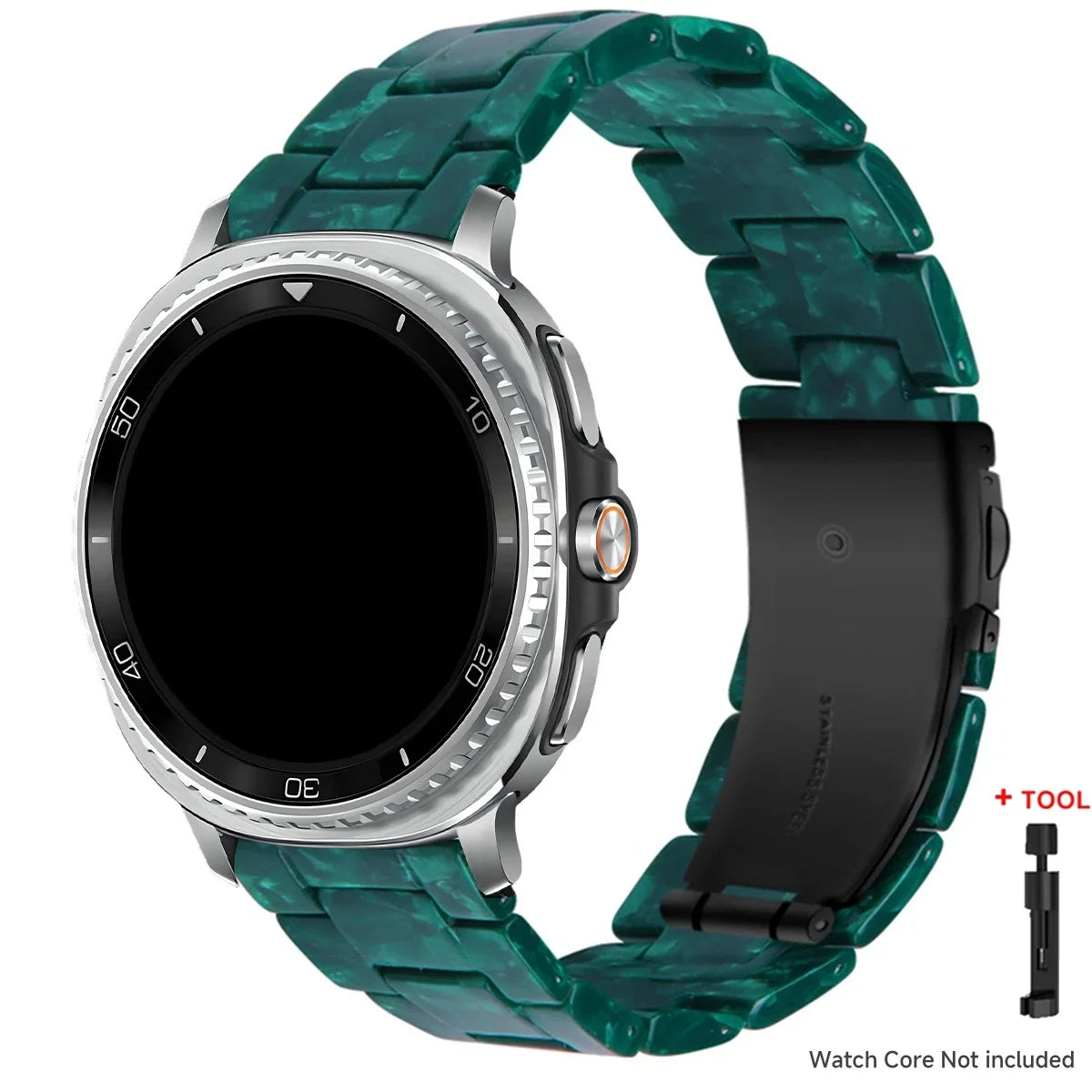Samsung Galaxy Watch8, 9 & Ultra Resin Link Band, 40 Patterns