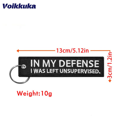 Left Unsupervised - Motorcycle Keychain